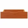 Cajones debajo cama 2 uds madera maciza pino marrón 75x55x16 cm de , Cajones de almacenaje doméstico - Ref: Foro24-850934, Pr...