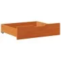 2 solid pine wood drawers under bed, brown, 75x55x16 cm by , Home storage drawers - Ref: Foro24-850934, Price: 63,50 €, Disco...