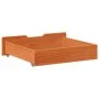 2 solid pine wood drawers under bed, brown, 75x55x16 cm by , Home storage drawers - Ref: Foro24-850934, Price: 63,50 €, Disco...