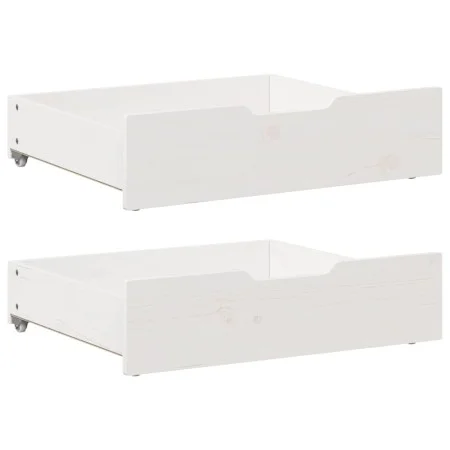 Zwei Massivholz-Kiefernschubladen unter dem Bett, 65x55x16 cm. von , Aufbewahrungsschubladen für zu Hause - Ref: Foro24-85093...