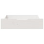Cajones debajo cama 2 uds madera maciza pino blanco 65x55x16 cm