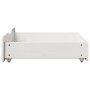Cajones debajo cama 2 uds madera maciza pino blanco 65x55x16 cm