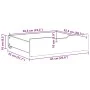 Drawers under bed 2 units solid white pine wood 65x55x16 cm by , Home storage drawers - Ref: Foro24-850936, Price: 67,12 €, D...