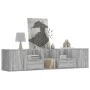 Corner furniture made of gray Sonoma engineered wood, 200x40x45 cm by , Closets and storage - Ref: Foro24-3307833, Price: 127...