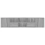 Corner furniture made of gray Sonoma engineered wood, 200x40x45 cm by , Closets and storage - Ref: Foro24-3307833, Price: 127...