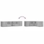 Corner furniture made of gray Sonoma engineered wood, 200x40x45 cm by , Closets and storage - Ref: Foro24-3307833, Price: 127...
