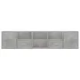 Mueble de esquina madera ingeniería gris hormigón 200x40x45 cm de , Armarios y almacenamiento - Ref: Foro24-3307831, Precio: ...
