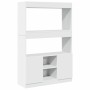 Hoher Schrank aus weißem Ingenieurholz 92x33x140 cm von , Bücherregale und Regale - Ref: Foro24-3309609, Preis: 96,23 €, Raba...