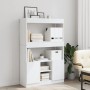 Hoher Schrank aus weißem Ingenieurholz 92x33x140 cm von , Bücherregale und Regale - Ref: Foro24-3309609, Preis: 96,23 €, Raba...