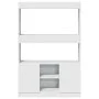 Hoher Schrank aus weißem Ingenieurholz 92x33x140 cm von , Bücherregale und Regale - Ref: Foro24-3309609, Preis: 94,94 €, Raba...
