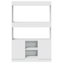 Hoher Schrank aus weißem Ingenieurholz 92x33x140 cm von , Bücherregale und Regale - Ref: Foro24-3309609, Preis: 96,23 €, Raba...