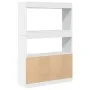 Hoher Schrank aus weißem Ingenieurholz 92x33x140 cm von , Bücherregale und Regale - Ref: Foro24-3309609, Preis: 94,94 €, Raba...