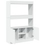 Hoher Schrank aus weißem Ingenieurholz 92x33x140 cm von , Bücherregale und Regale - Ref: Foro24-3309609, Preis: 96,23 €, Raba...