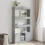 Aparador alto madera de ingeniería gris hormigón 92x33x180 cm de , Librerías y estanterías - Ref: Foro24-3309621, Precio: 105...