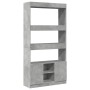 Hoher Schrank aus grauem Beton-Ingenieurholz 92x33x180 cm von , Bücherregale und Regale - Ref: Foro24-3309621, Preis: 106,37 ...