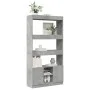 Aparador alto madera de ingeniería gris hormigón 92x33x180 cm de , Librerías y estanterías - Ref: Foro24-3309621, Precio: 105...
