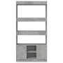 Hoher Schrank aus grauem Beton-Ingenieurholz 92x33x180 cm von , Bücherregale und Regale - Ref: Foro24-3309621, Preis: 105,10 ...