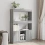 Aparador alto madera de ingeniería gris Sonoma 92x33x140 cm de , Librerías y estanterías - Ref: Foro24-3309614, Precio: 94,11...