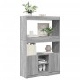 Tall Sonoma gray engineered wood sideboard 92x33x140 cm by , Bookcases and shelves - Ref: Foro24-3309614, Price: 95,26 €, Dis...