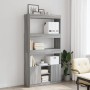 Hoher Schrank aus grauer Sonoma-Ingenieurholz 92x33x180 cm. von , Bücherregale und Regale - Ref: Foro24-3309623, Preis: 116,1...