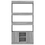 Hoher Schrank aus grauer Sonoma-Ingenieurholz 92x33x180 cm. von , Bücherregale und Regale - Ref: Foro24-3309623, Preis: 116,1...