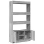 Aparador alto madera de ingeniería gris Sonoma 92x33x180 cm de , Librerías y estanterías - Ref: Foro24-3309623, Precio: 114,8...