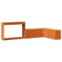Mueble con escritorio madera maciza pino marrón 222x122x75 cm de , Mesitas de noche - Ref: Foro24-855755, Precio: 169,47 €, D...