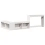 Mueble con escritorio madera maciza pino blanco 232x112x75 cm de , Mesitas de noche - Ref: Foro24-855760, Precio: 199,41 €, D...