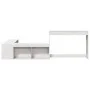 Mueble con escritorio madera maciza pino blanco 232x112x75 cm de , Mesitas de noche - Ref: Foro24-855760, Precio: 199,41 €, D...