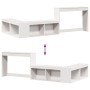 Mueble con escritorio madera maciza pino blanco 232x112x75 cm de , Mesitas de noche - Ref: Foro24-855760, Precio: 202,58 €, D...
