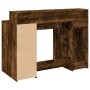 Escritorio con LED madera ingeniería roble ahumado 120x55x91 cm de , Escritorios - Ref: Foro24-3309415, Precio: 170,82 €, Des...