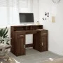 Schreibtisch mit LED-Beleuchtung, aus braunem Eichenholz, 120x55x91 cm. von , Schreibtische - Ref: Foro24-3309417, Preis: 177...