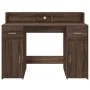 Schreibtisch mit LED-Beleuchtung, aus braunem Eichenholz, 120x55x91 cm. von , Schreibtische - Ref: Foro24-3309417, Preis: 177...