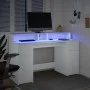 Schreibtisch mit LED-Licht, Holzwerkstoff, weiß, 140x55x91 cm. von , Schreibtische - Ref: Foro24-3309420, Preis: 207,85 €, Ra...