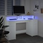 Schreibtisch mit LED-Licht, Holzwerkstoff, weiß, 140x55x91 cm. von , Schreibtische - Ref: Foro24-3309420, Preis: 203,32 €, Ra...