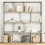 Regal graue Holzregal aus Beton 132x29x141,5 cm von , Bücherregale und Regale - Ref: Foro24-3310310, Preis: 106,69 €, Rabatt: %