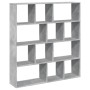 Regal graue Holzregal aus Beton 132x29x141,5 cm von , Bücherregale und Regale - Ref: Foro24-3310310, Preis: 106,69 €, Rabatt: %