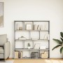 Regal graue Holzregal aus Beton 132x29x141,5 cm von , Bücherregale und Regale - Ref: Foro24-3310310, Preis: 106,69 €, Rabatt: %