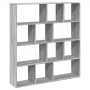 Engineered wood bookshelf in Sonoma gray, 132x29x141.5 cm by , Bookcases and shelves - Ref: Foro24-3310312, Price: 106,83 €, ...