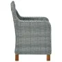 Garden chairs with cushions 2 pcs light gray synthetic rattan by vidaXL, Garden chairs - Ref: Foro24-313317, Price: 225,33 €,...