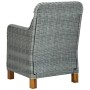 Gartenstühle mit Kissen 2 Stk. synthetisches Rattan hellgrau von vidaXL, Gartenstühle - Ref: Foro24-313317, Preis: 229,16 €, ...