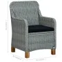 Garden chairs with cushions 2 pcs light gray synthetic rattan by vidaXL, Garden chairs - Ref: Foro24-313317, Price: 225,33 €,...