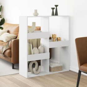 Raumteiler aus weißem Ingenieurholz 100x33x115 cm von , Bücherregale und Regale - Ref: Foro24-3309546, Preis: 75,29 €, Rabatt: %