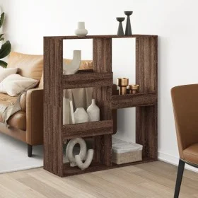 Separador de ambientes madera marrón roble 100x33x115 cm de , Librerías y estanterías - Ref: Foro24-3309552, Precio: 74,33 €,...