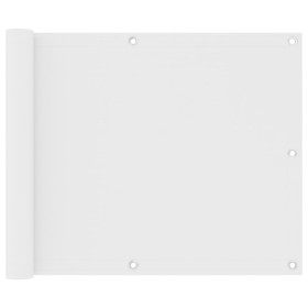Toldo para balcón tela oxford blanco 75x300 cm