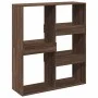 Separador de ambientes madera marrón roble 100x33x115 cm de , Librerías y estanterías - Ref: Foro24-3309552, Precio: 74,33 €,...