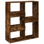 Rauchiger Eichenholz-Raumteiler 100x33x115 cm von , Bücherregale und Regale - Ref: Foro24-3309550, Preis: 73,27 €, Rabatt: %