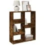 Separador de ambientes madera roble ahumado 100x33x115 cm de , Librerías y estanterías - Ref: Foro24-3309550, Precio: 72,41 €...