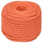 Arbeitsseil aus orangefarbenem Polypropylen, 16 mm Durchmesser, 25 m lang. von , Seile und Metallschnüre - Ref: Foro24-152947...
