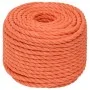Arbeitsseil aus orangefarbenem Polypropylen, 16 mm Durchmesser, 25 m lang. von , Seile und Metallschnüre - Ref: Foro24-152947...